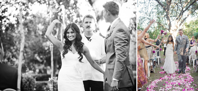 Aisle flowers and celebration photo