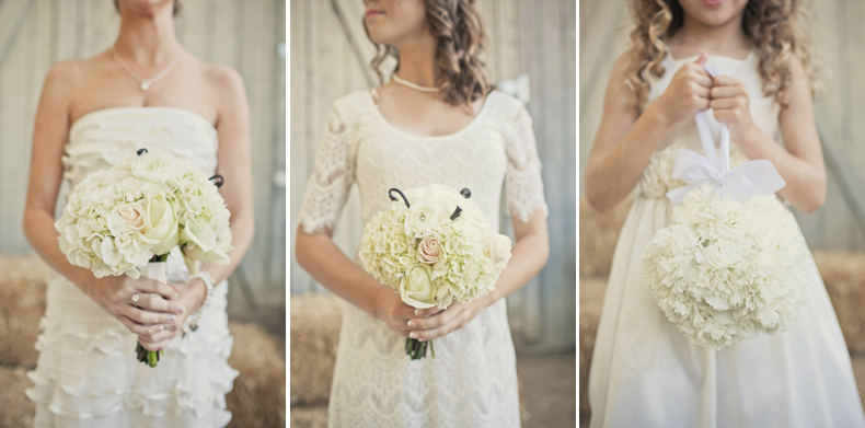 cream colored bridesmaids dresses