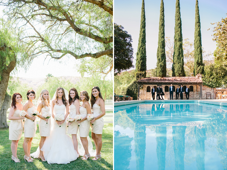 Bridal party at Hummingbird Nest Ranch || Marianne Wilson Photography