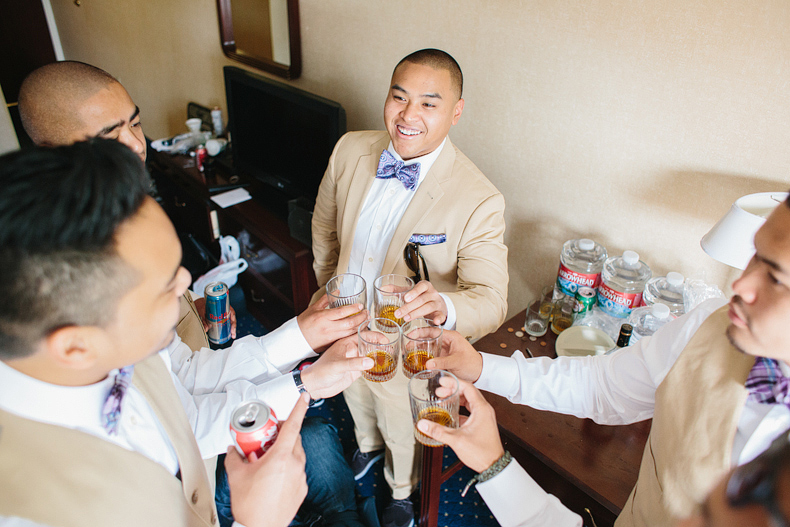 Groom and groomsmen toast 