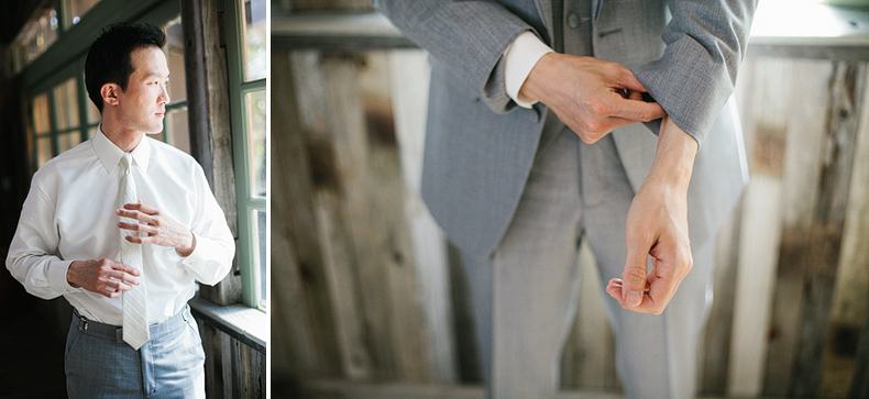 These are groom getting ready photos at the wedding venue.