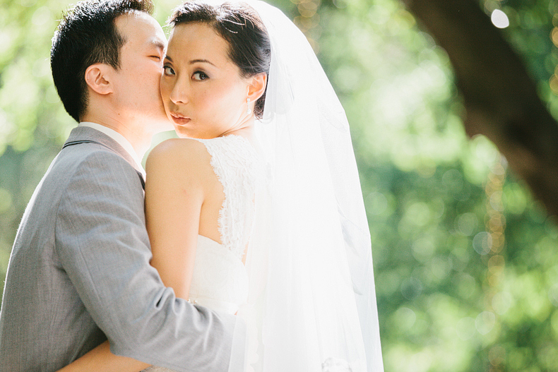 I love how the bride is looking sassy at the camera in this photo.