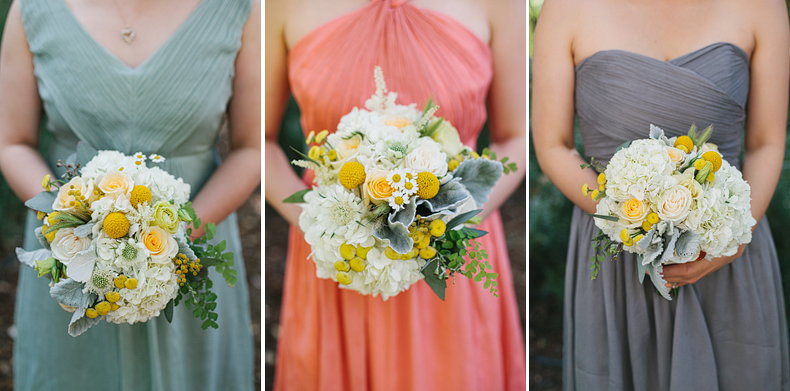 These are flower detail photos of bridesmaids bouquets.