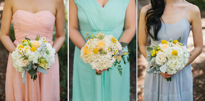These are flower detail photos of bridesmaids bouquets.