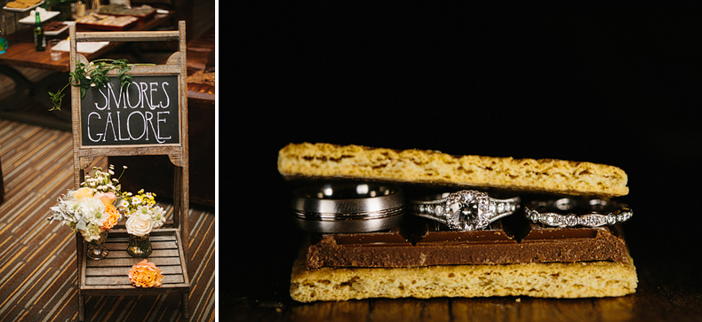 These are smores and rings detail photos.