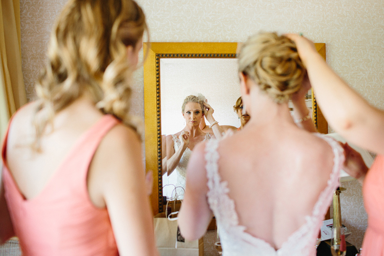 This is a photo of the bride getting ready.