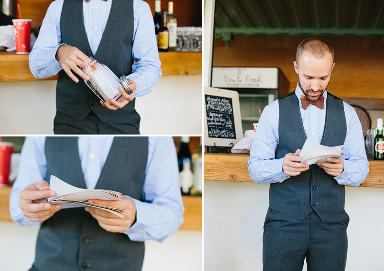 Steve reading a letter from Abigail before they see each other. 