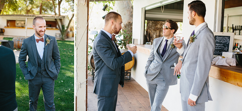 The guys hanging out before the ceremony. 