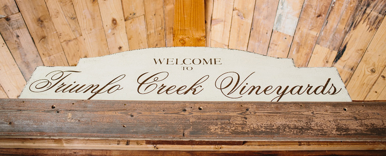 Welcome to Triunfo Creek Vineyards.