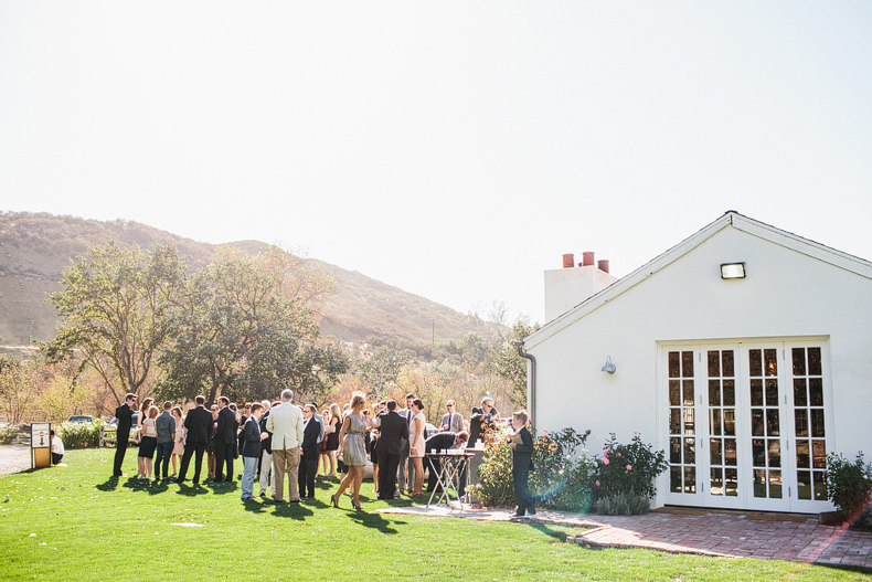 Guests starting to arrive to the vineyard. 