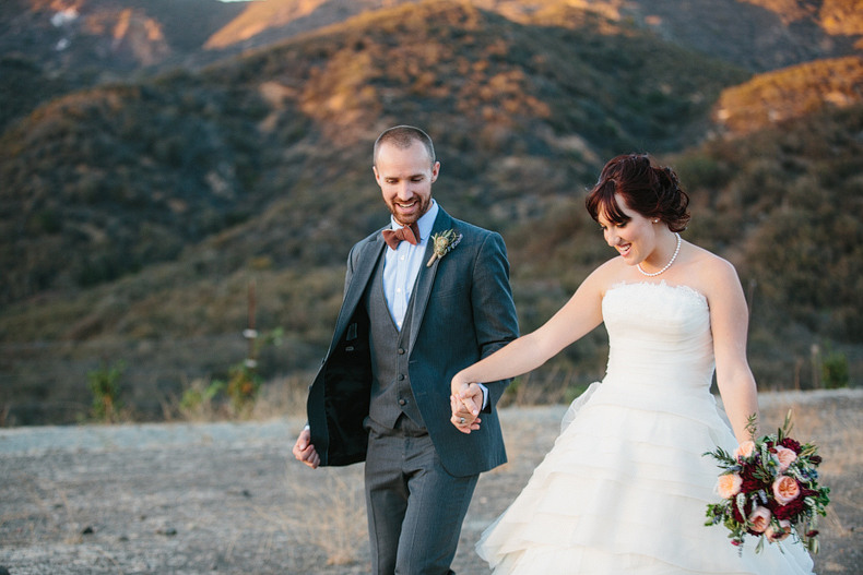 Taking a walk as husband and wife. 