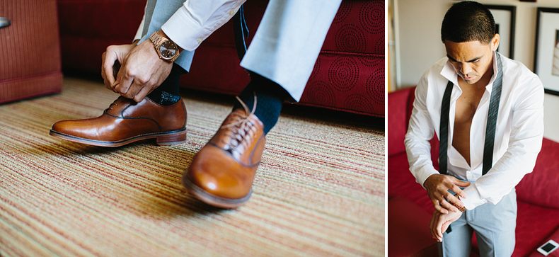 These are photos of Keving getting ready for his Camarillo wedding.