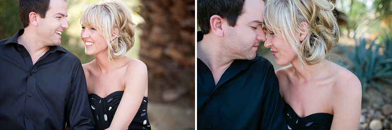 These are sweet, candid photos of Danya and Trevor sitting on a bench. The light here was absolutely gorgeous and it made their skin look goooood.