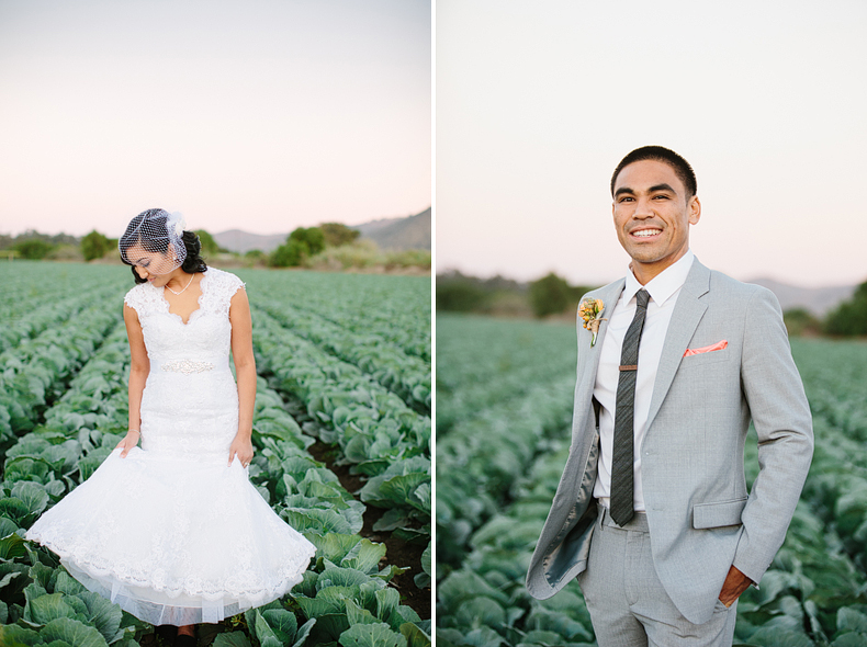 Photos of Kevin and Lois out in the fields.