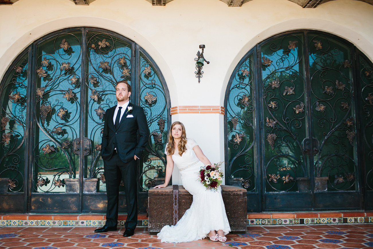 This is a photo of Alix and Matt before their ceremony.