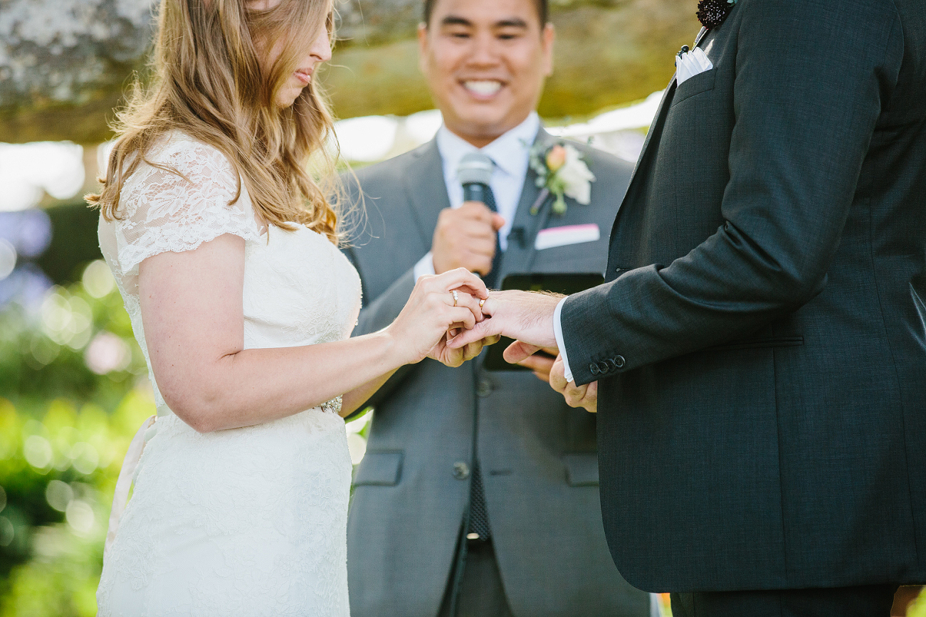 This is Alix and Matt exchanging their rings.