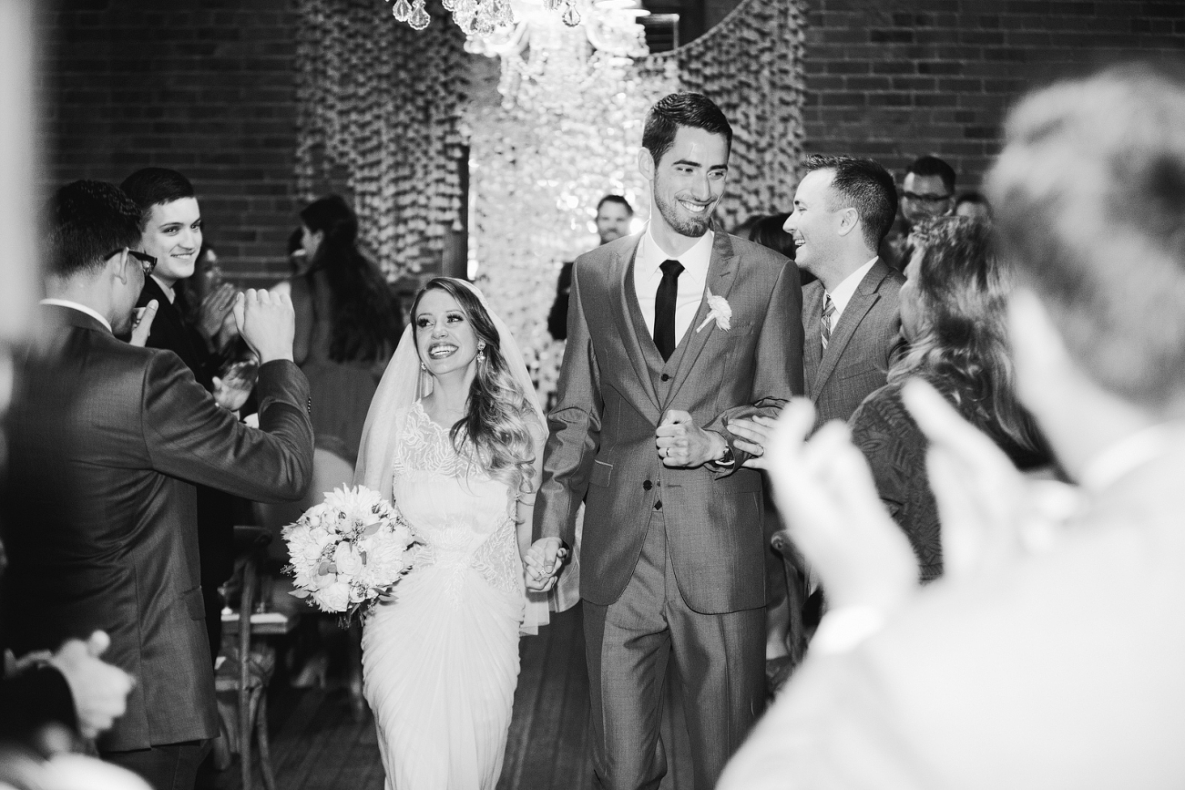 The recessional from the ceremony is one of our favorite times of the day.