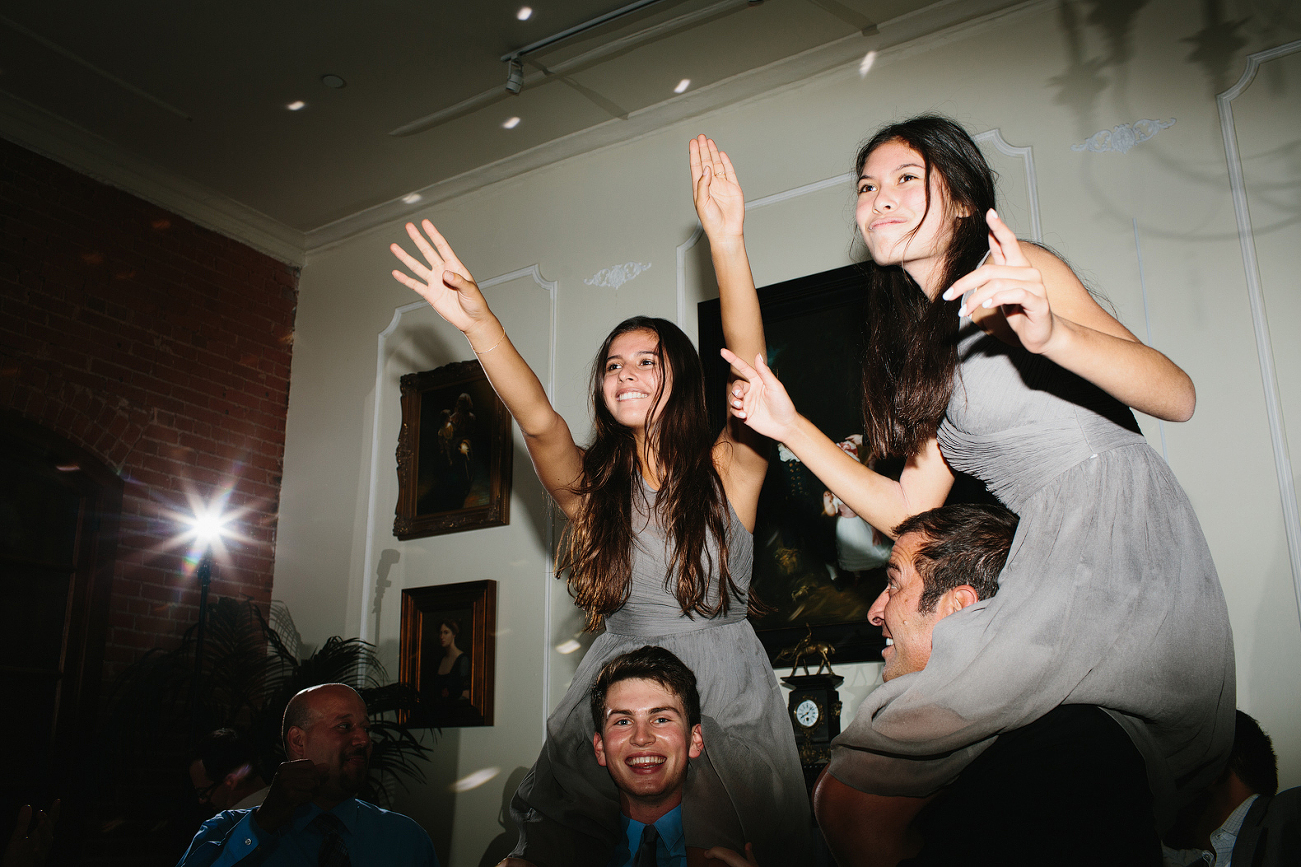 The dancing got pretty awesome at Alannah and Evan