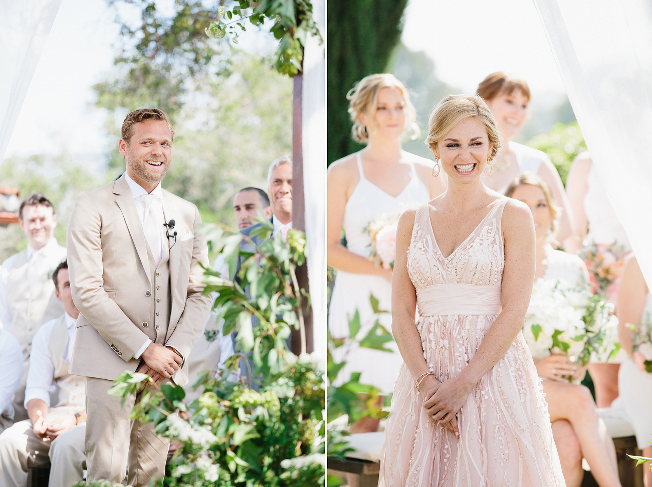 These are photos of Jess and Drew during their ceremony.