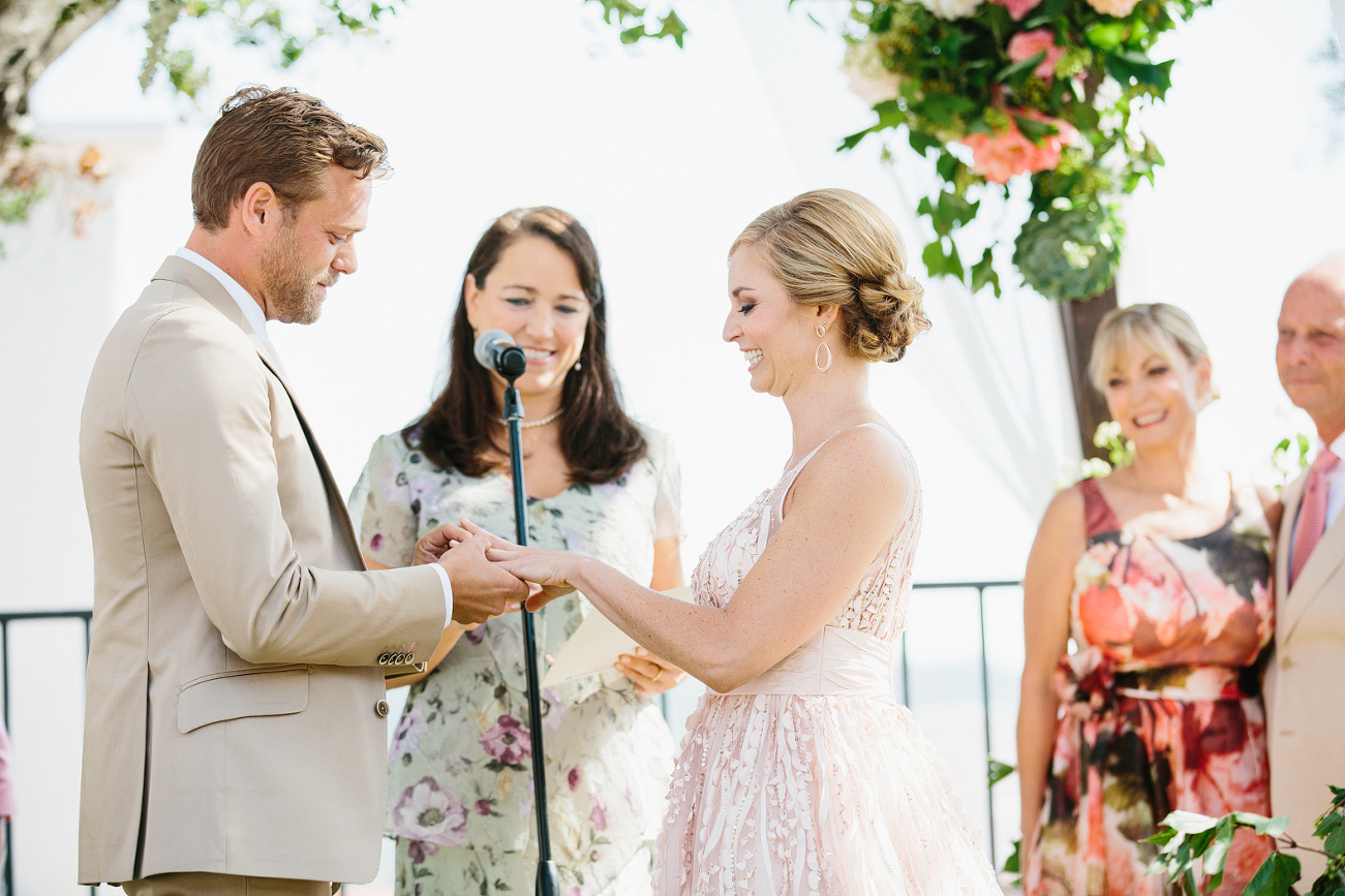 Jess and drew are exchanging rings.