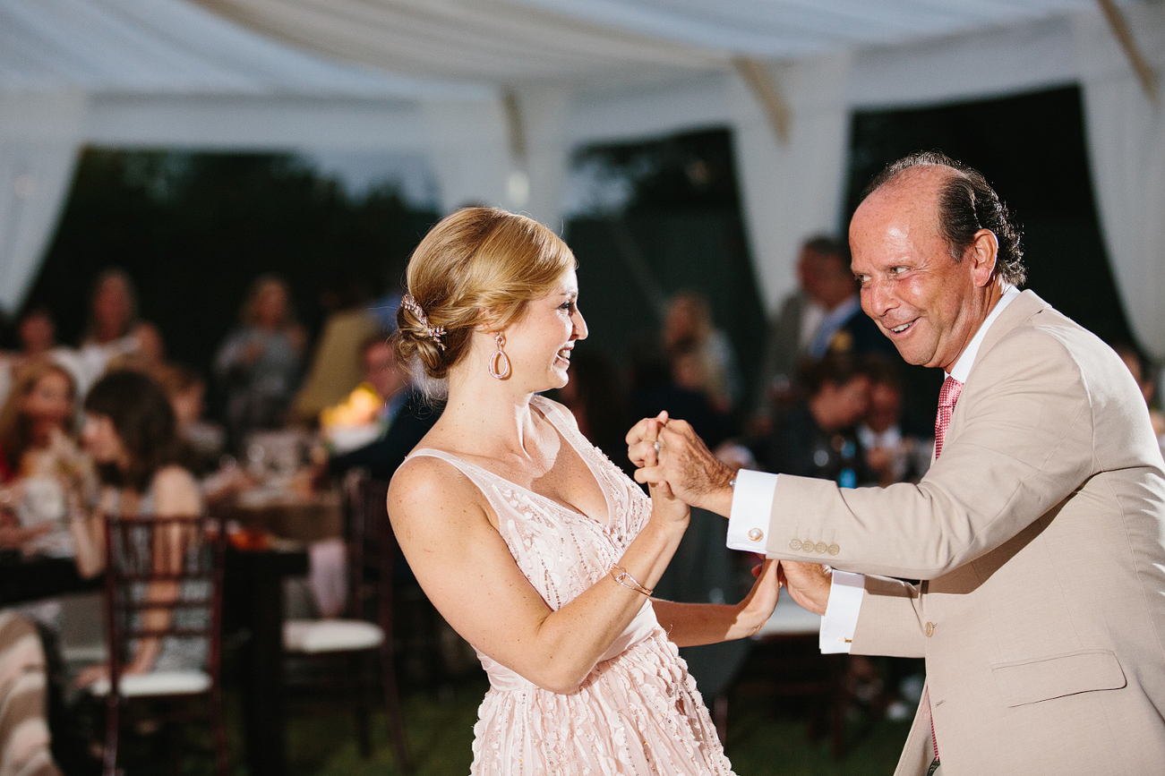 This is a photo of Jess and her dad during the father daughter dance.