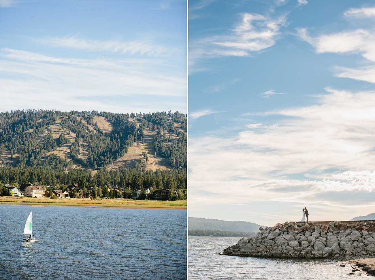 Big Bear wedding photography.