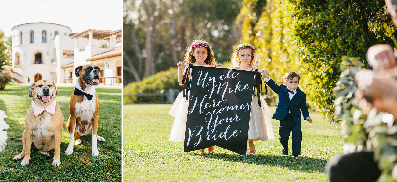 How arodable are those flower girls and the ring bearer.