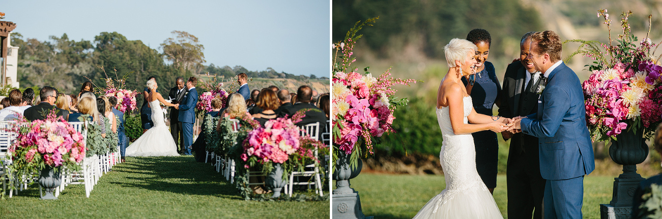 THe officiants were really funny at this wedding.