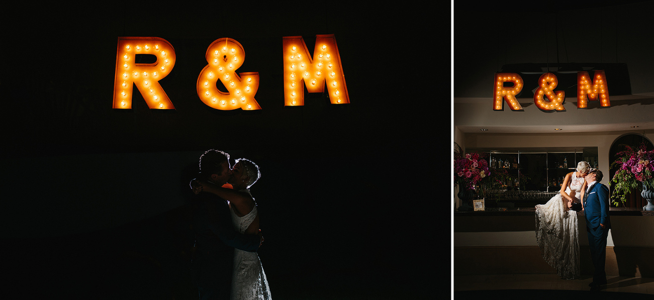 We got to do night photos at this wedding!