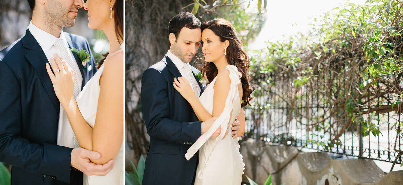 Andrew holding Katy on their wedding day. 