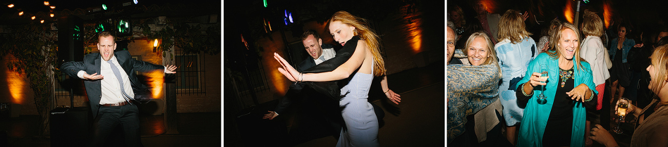 Guests dancing during Katy and Andrew