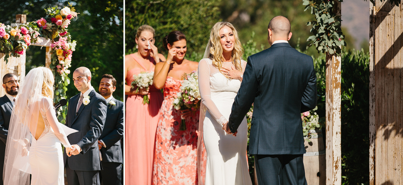 These are photos of Sidney and Steve sharing vows. 