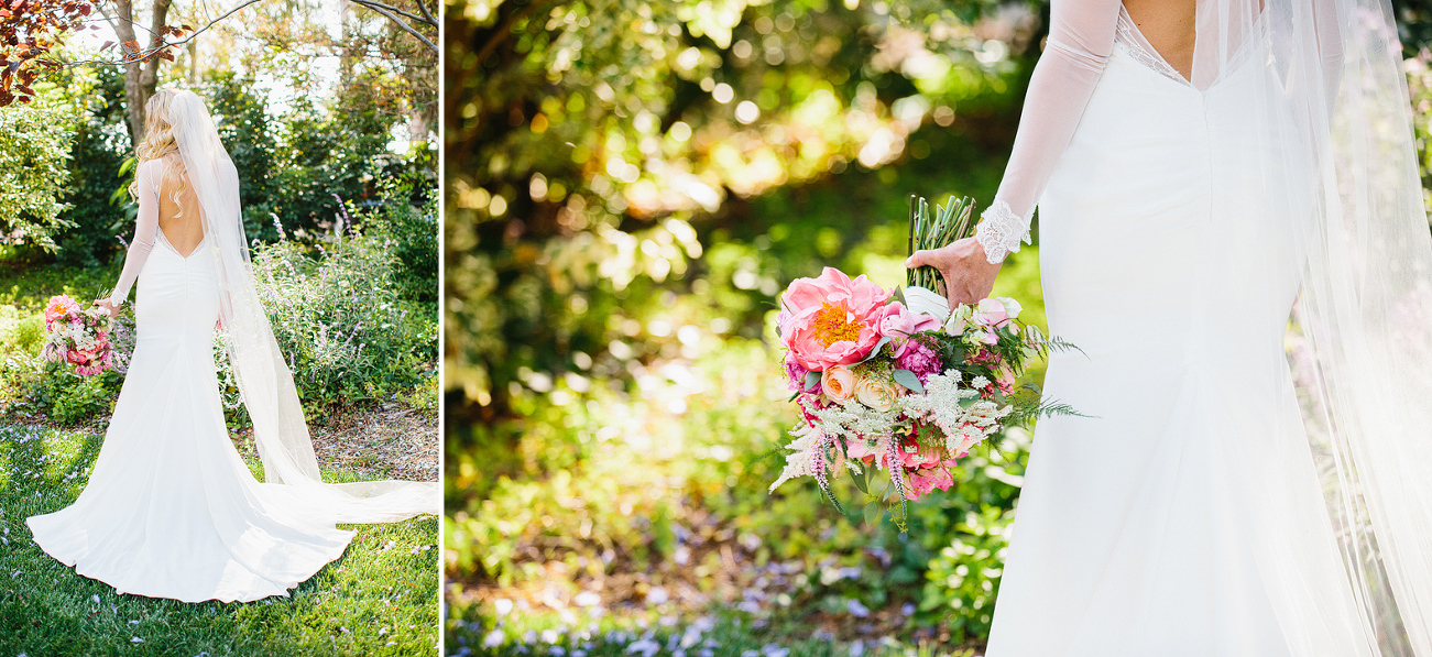 Here are photos of Sidney in her second dress holding her bouquet. 