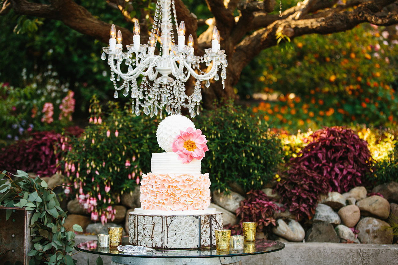 This is a photo of the cake made by the bride