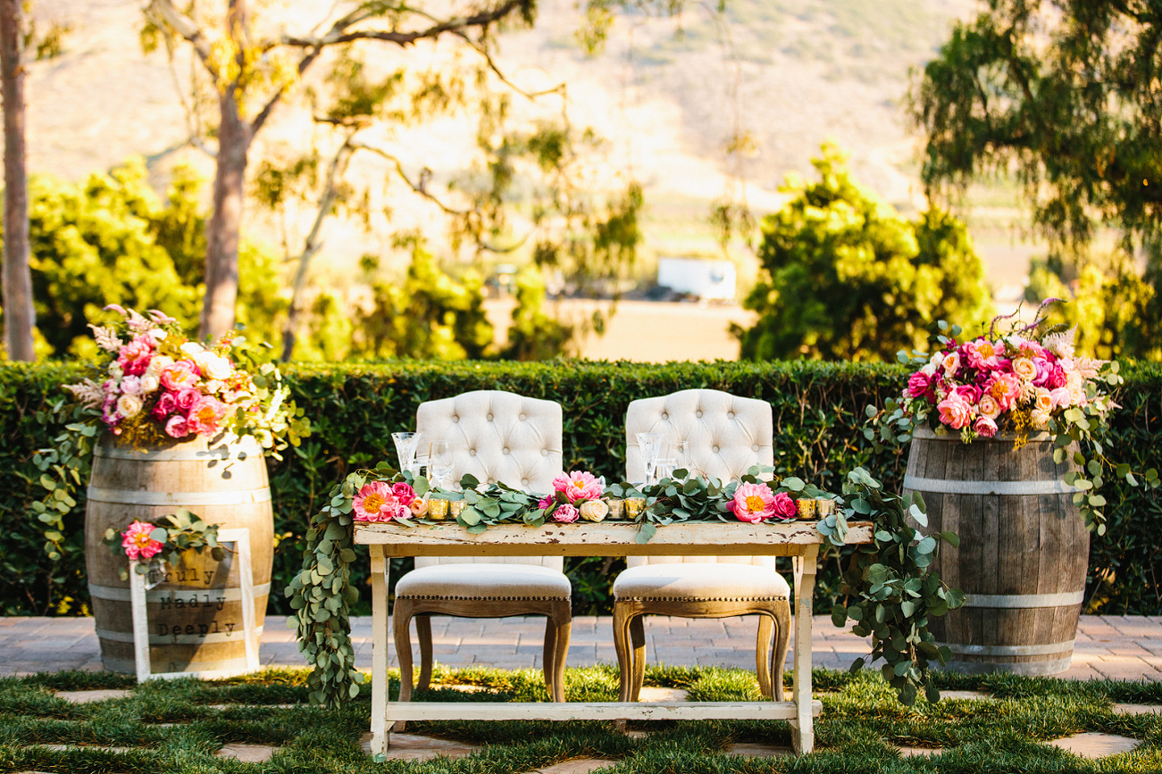 Here is a photo of the sweetheart table. 