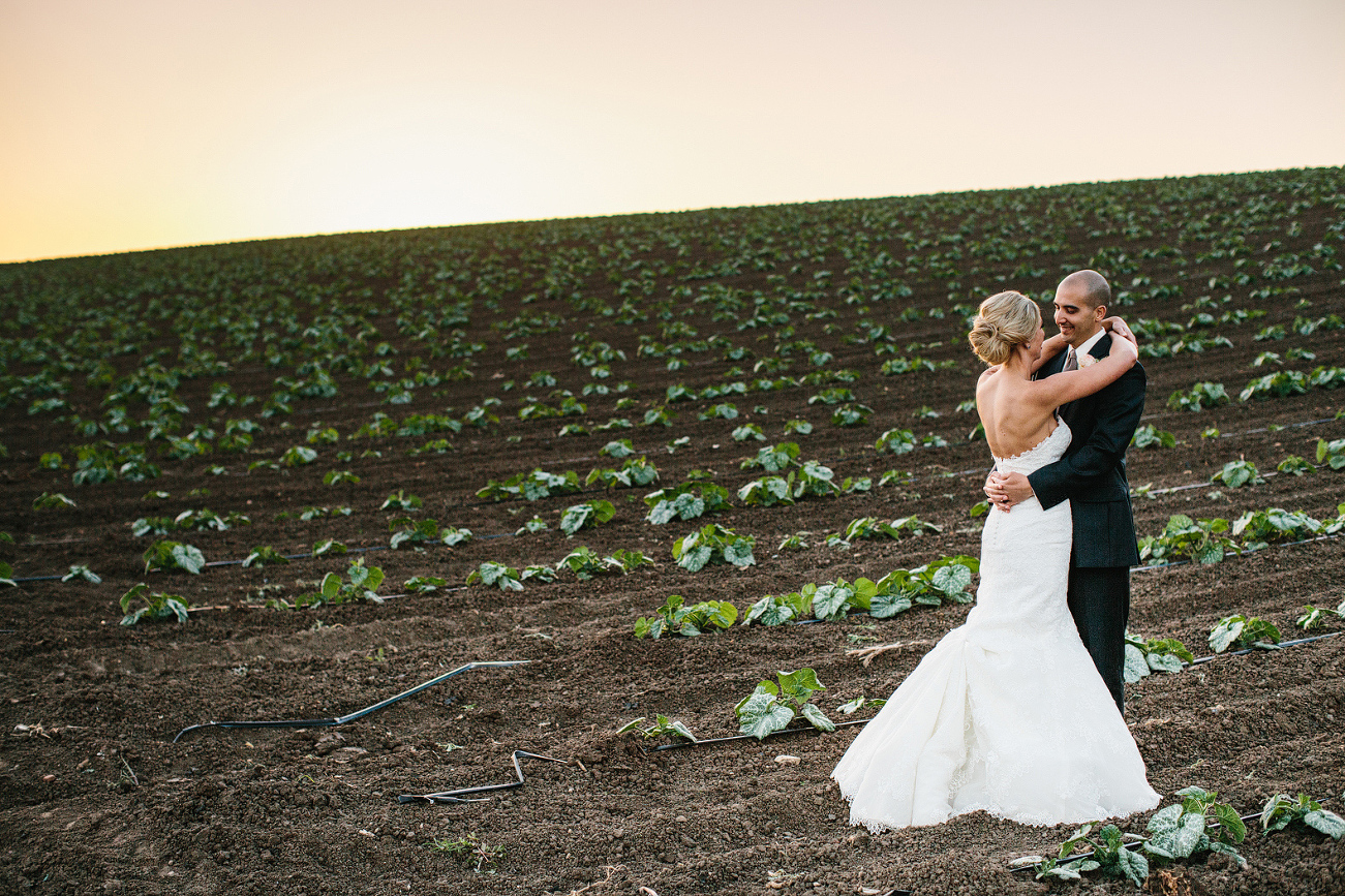 Sidney and Steve snuck away from their reception for extra sunset photos. 