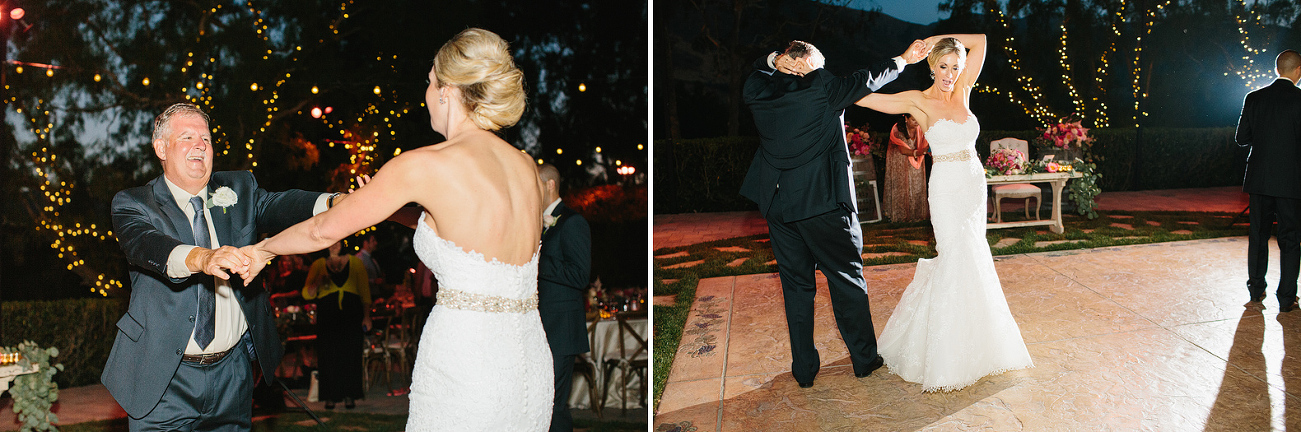 Here are photos of the bride and her dad during the father daughter dance. 