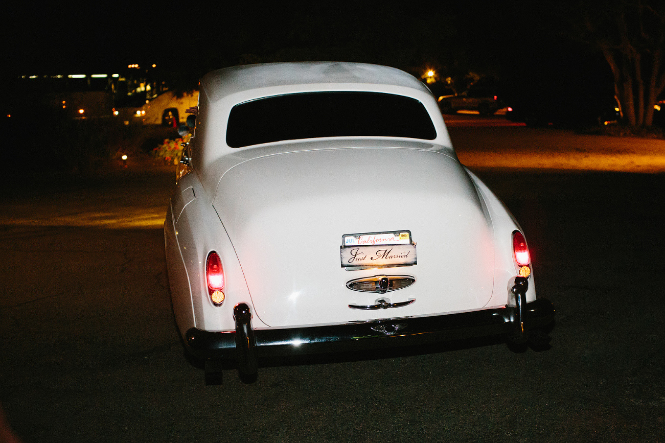 Sidney and Steve drove away in vintage car. 