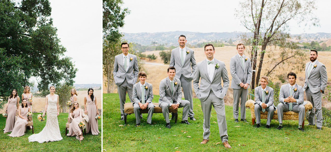 Here are photos of the bridal party. 