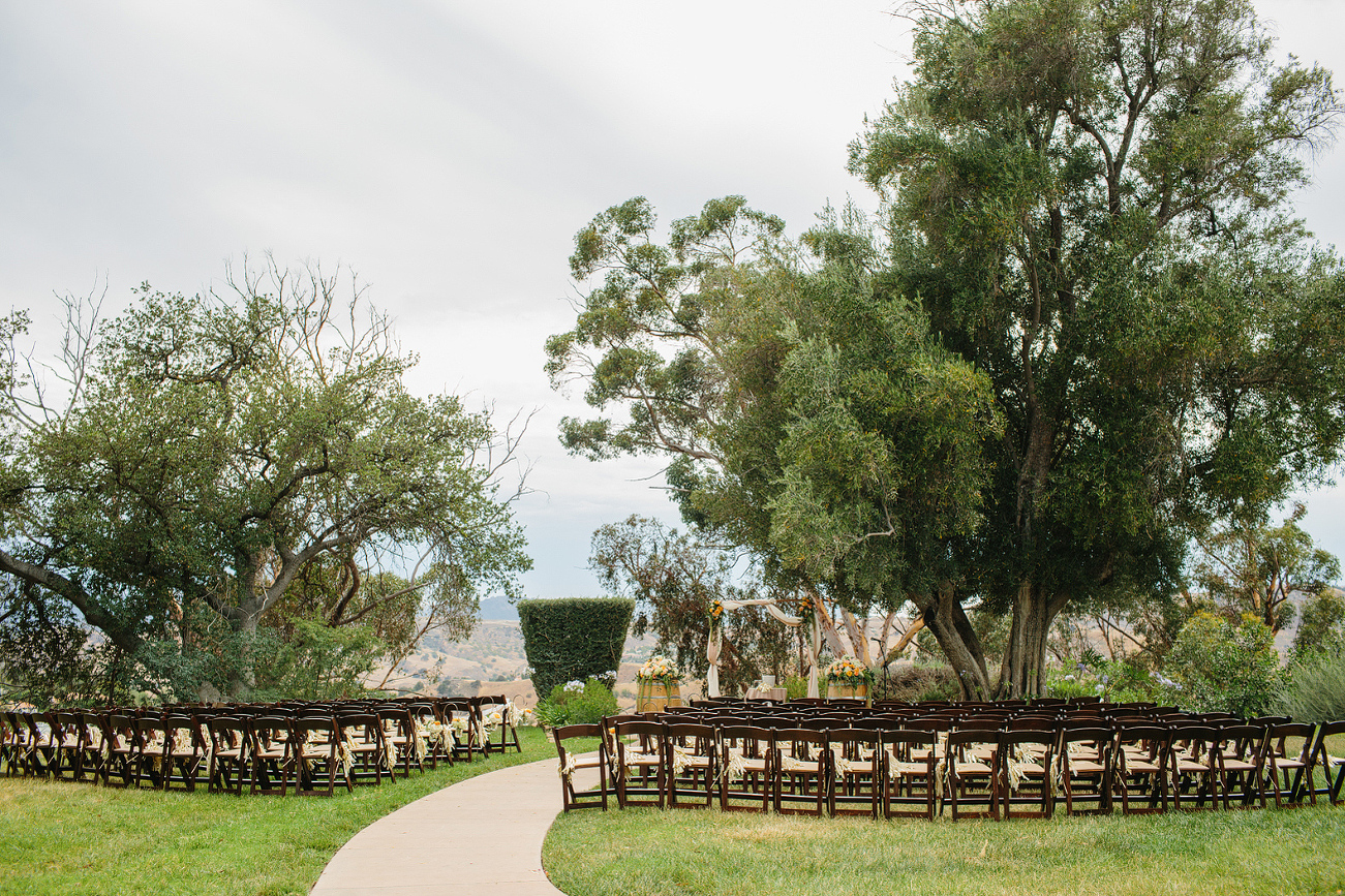 Here is a photo of the ceremony space. 