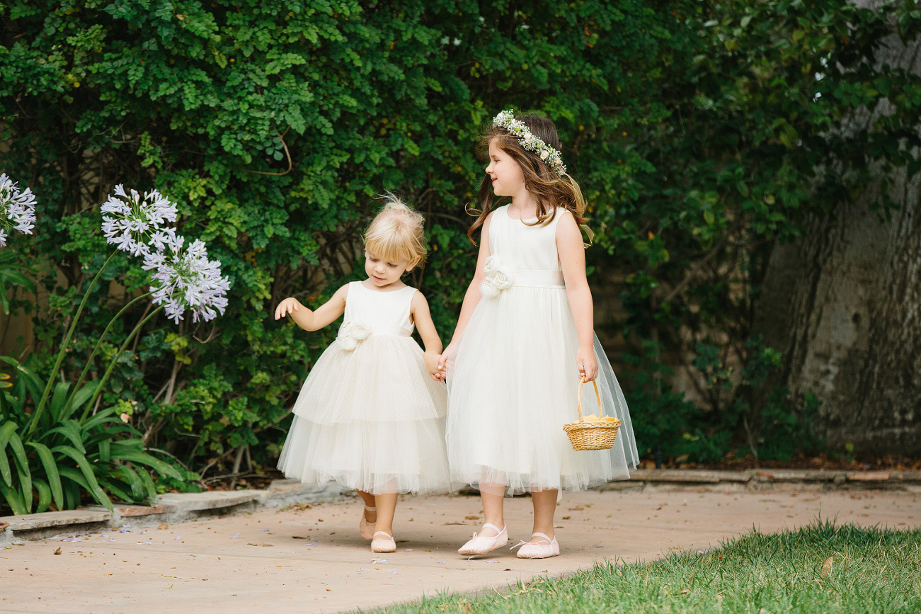 This is a photo of the adorable flower girls. 