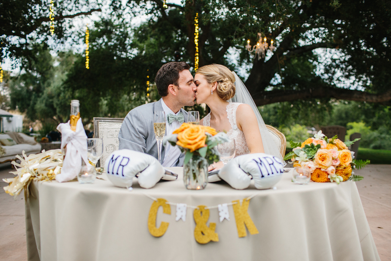 Here is a picture of the sweetheart table. 