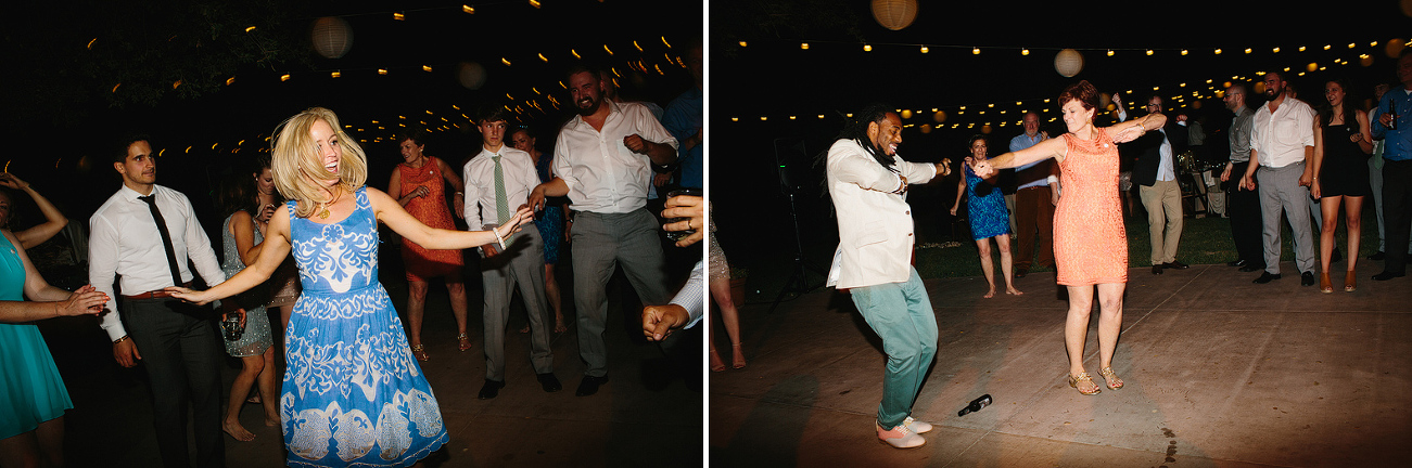 Photos of the guests dancing at Kelly and Chris