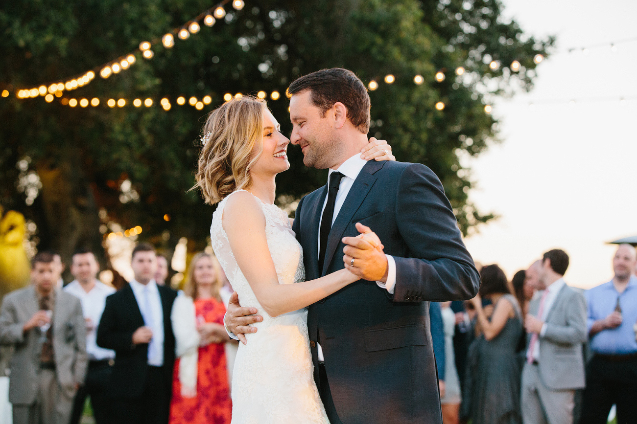 A sweet photo during the first dance. 