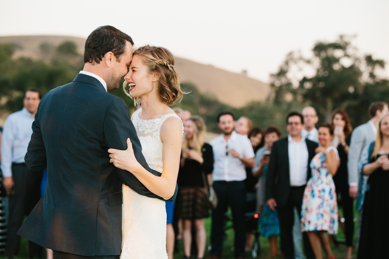 An adorable photo of the first dance. 