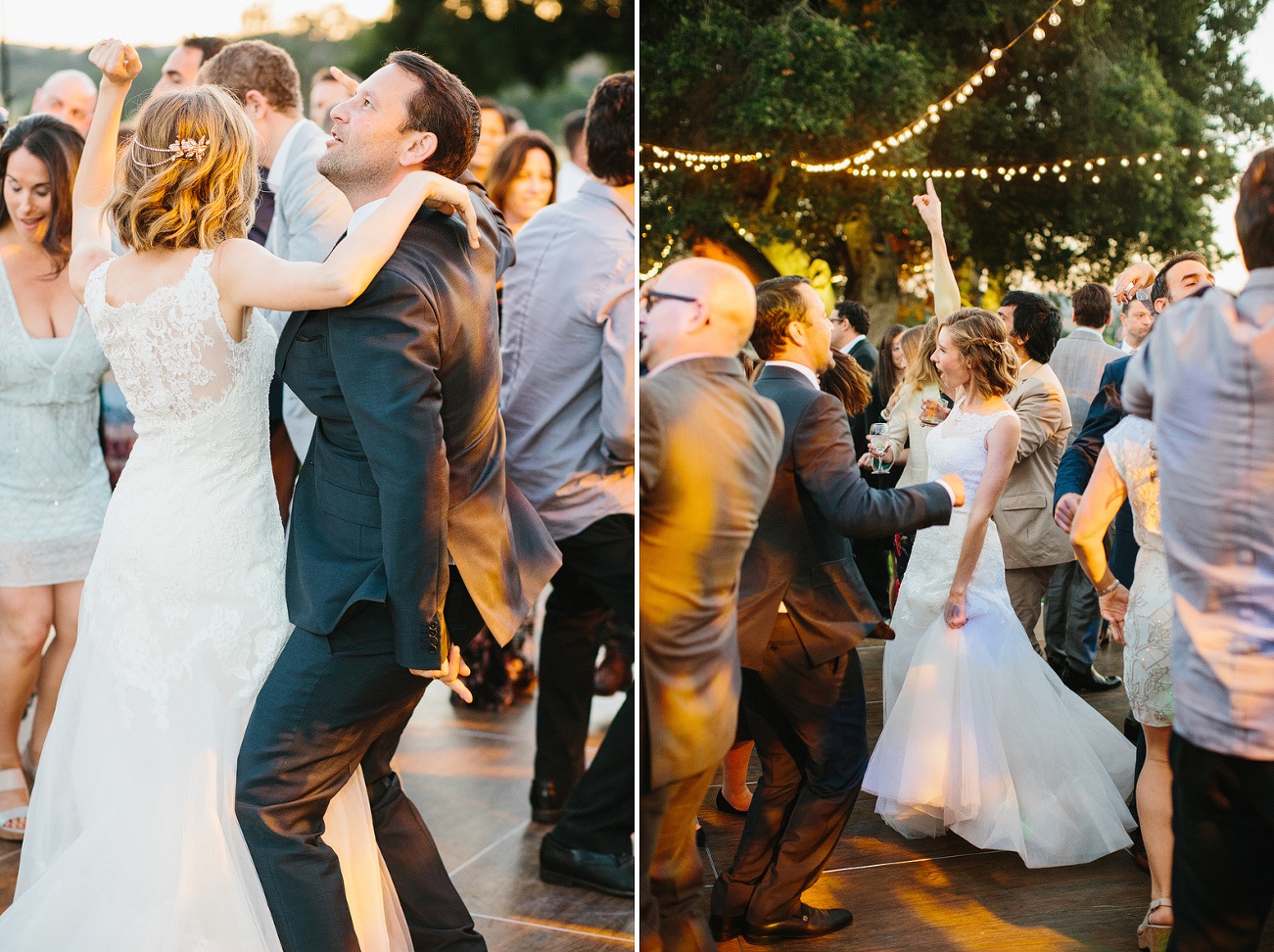 All guests dancing during the reception. 