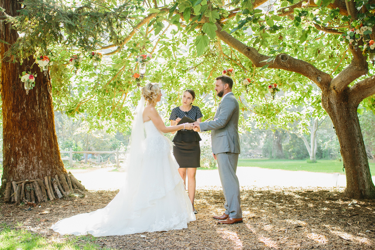 Brooke and Blake exchanging rings. 