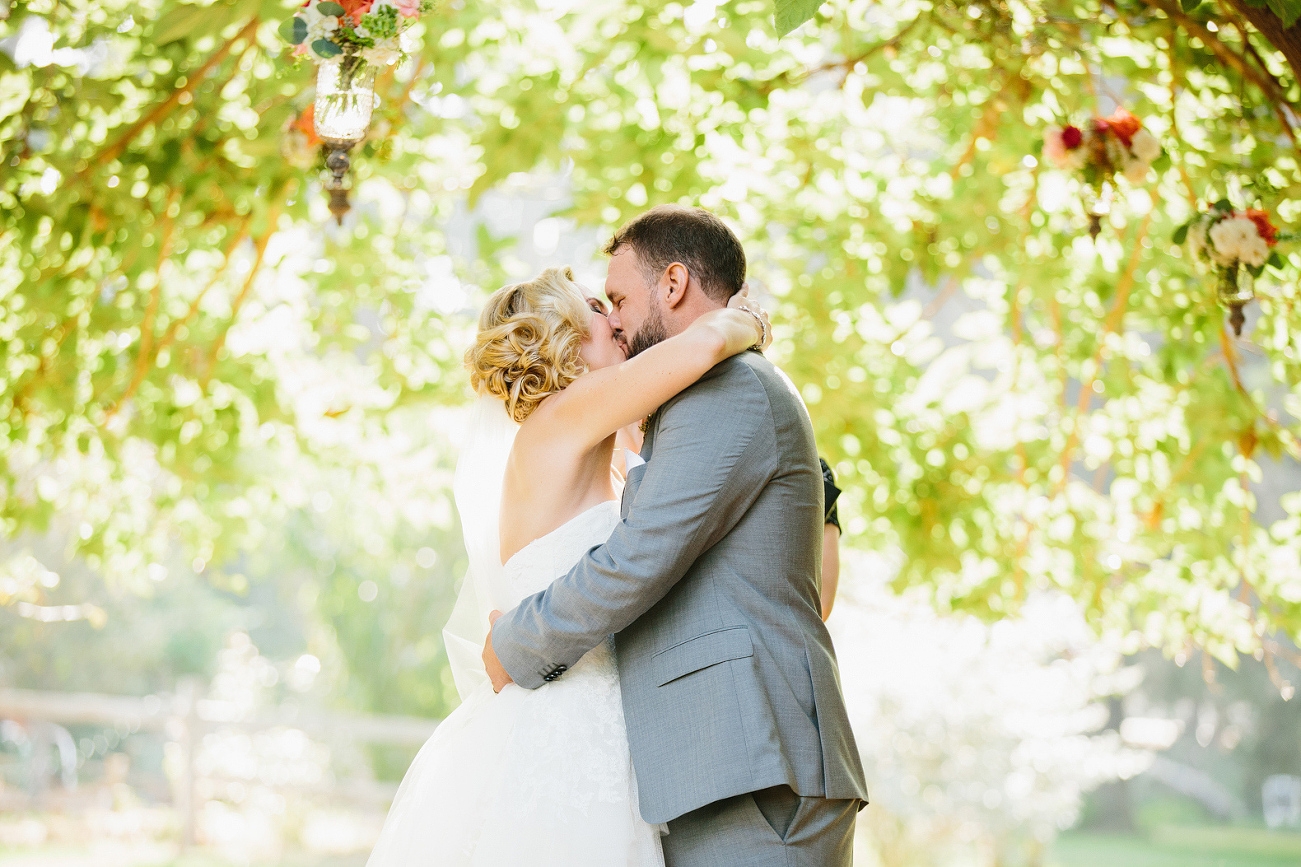 The bride and groom