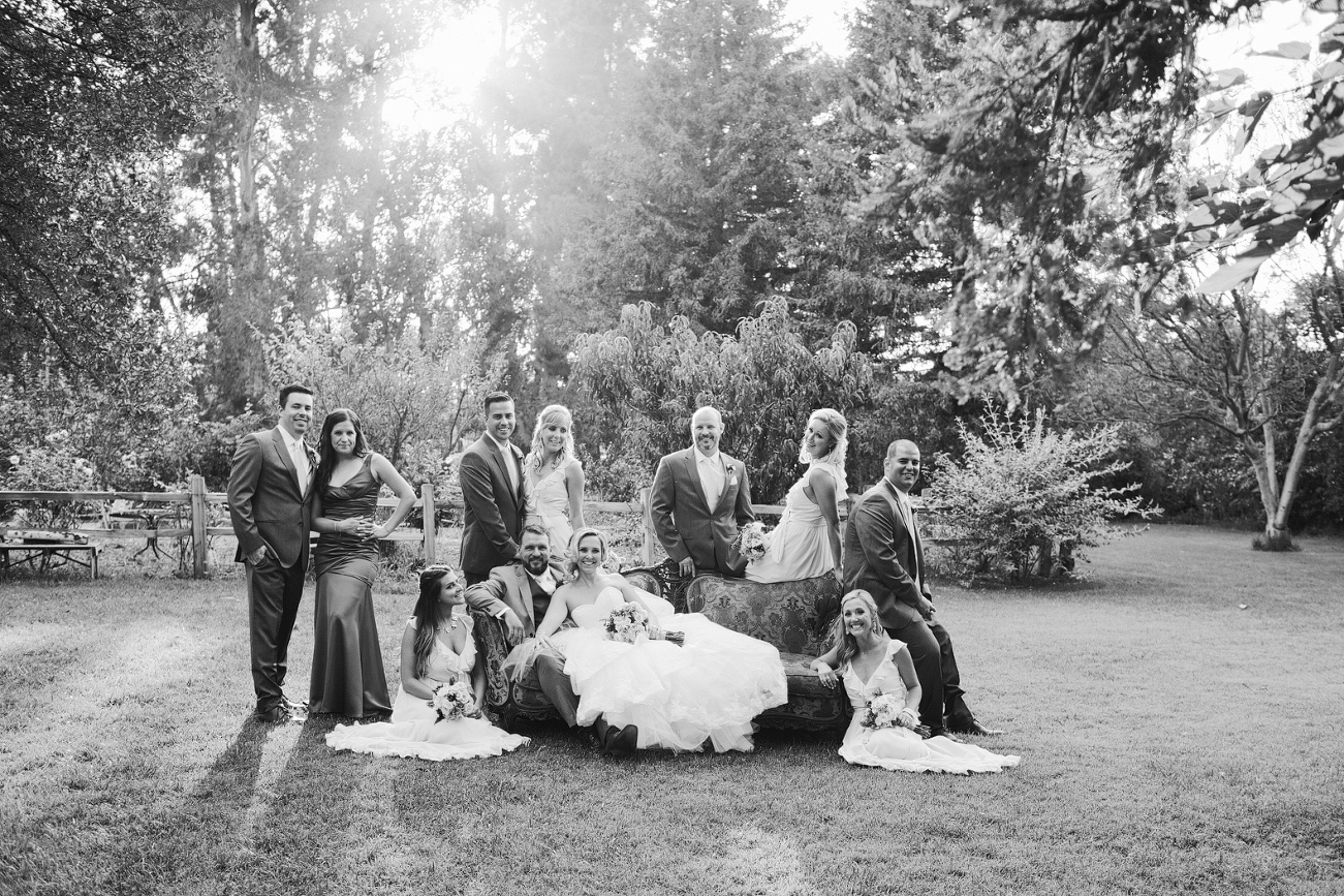 The wedding party at Graf Barn. 