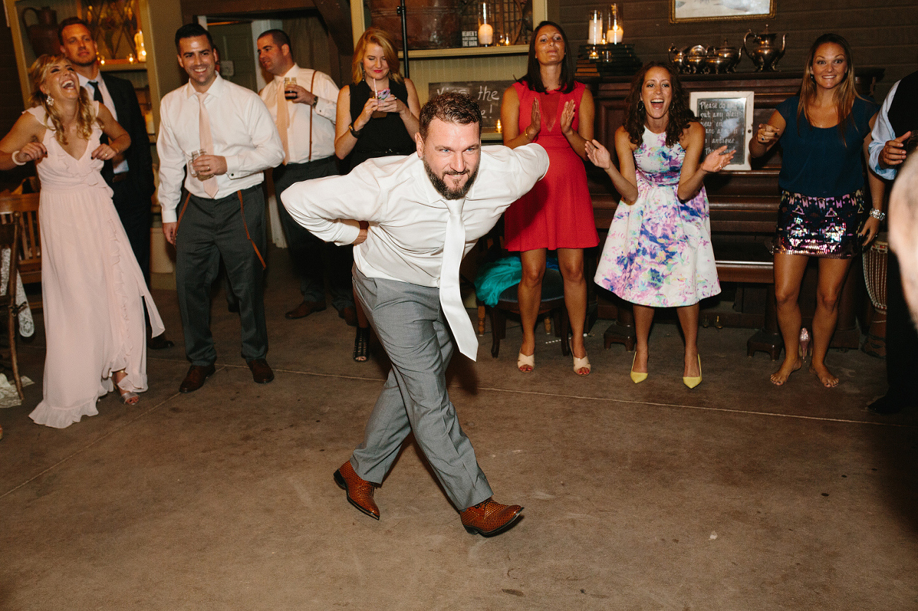 Blake doing the chicken dance. 